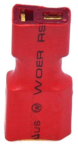 M. A. Enterprises 6 Years And Up 1 Piece Xt60 Male To T-Connector (Deans) Female Lipo Battery Smart Converter/Adapter, Red - Image 4 thumbnail