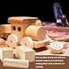 24-Piece Solid Wood Carving Blocks & Whittling Kit for Adults & Beginners - 3 Sizes Natural Wood Craft Supplies for DIY, Christmas Decor, Home Arts, Woodworking Class #3