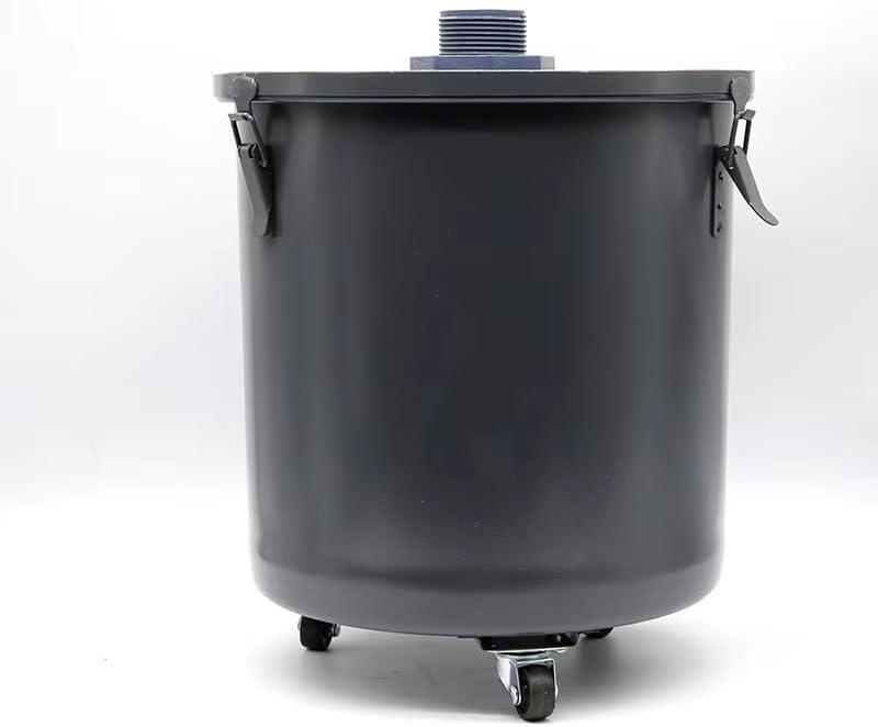 Dental Lab Gypsum Stone Plaster Powder Trap Filter 304 Stainless Steel Sedimentat Tank, 27*30.3, Black