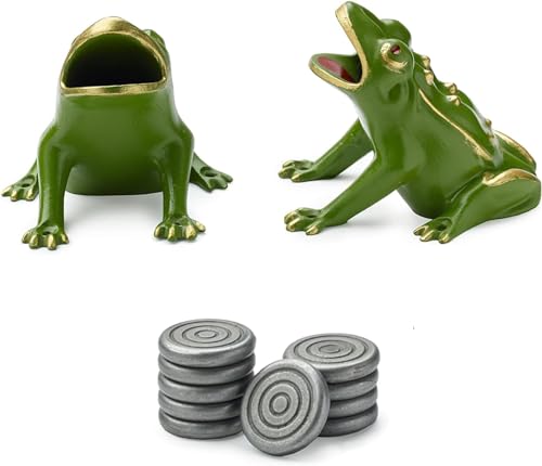 Juego De La Rana Básico Tipo Vasco De Acero Inoxidable 1 Rana Acero Inoxidable Molde De Una Pieza 10 Fichas o Tejos