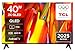 TCL 40V5C-UK 40Inch Full HD Smart QLED Direct LED TV with Android TV​ & HDR - Compatible with Google Cast & Google Home, Slim Design