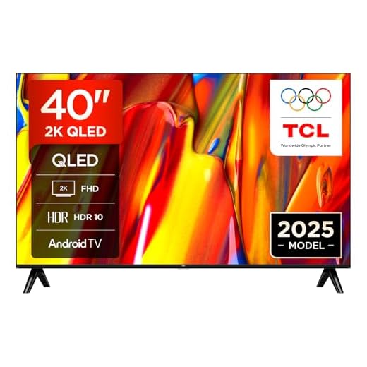 TCL 40V5C - 40“ Full HD Smart QLED Direct LED-Fernseher mit Android TV & HDR - Kompatibel mit Google Cast & Google Home, Schlankes Design