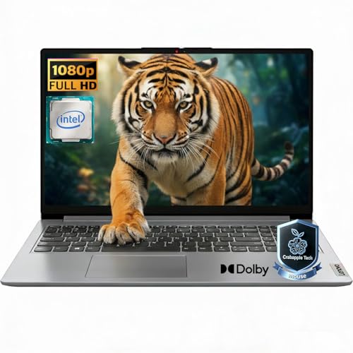 Image of Lenovo Ideapad 1 Laptop Computer-15.6 inch FHD Display Laptop for Home & Daily Task, Intel N6000 Processor, 12GB DDR4, 128GB eMMC+512 GB SSD, Wi-Fi 6, 1MP HD Camera, Windows 11 Home, SD Card Reader