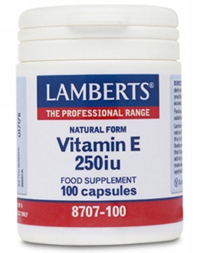 Lamberts Natural Form Vitamin E 250iu QTY 100 Capsules