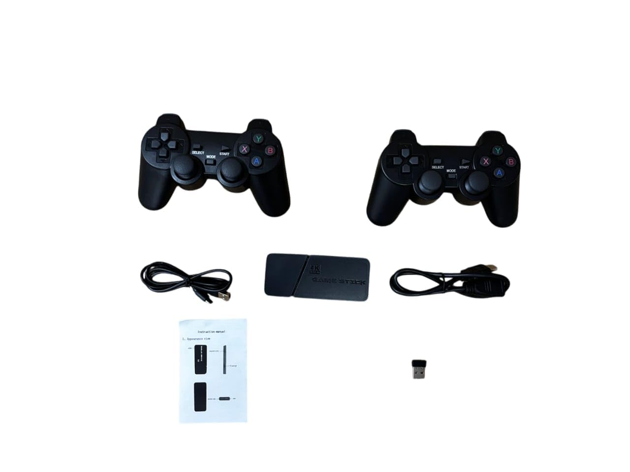 4K Ultra HD Game Stick - Retro Gaming Console with 30000+ Games, 50+ Emulators, Plug & Play HDMI TV Game Stick, Dual 2.4GHz Wireless Controllers, 64GB/128GB Storage