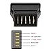 Power Window Control Switch, 4Pcs 5Pin Universal Window Glass Switches for Cars, DC 12V/24V 20A Power Window Switch with Green Light Indicator