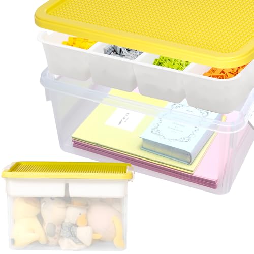 Citylife 32 QT Plastic Storage Box with Removable Tray