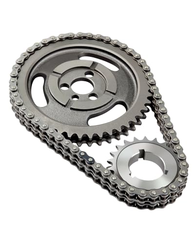 SCITOO Double Row Timing Set fits for Chevy 350 400 327 305 283 383 262 265 sbc sb Chain Gear