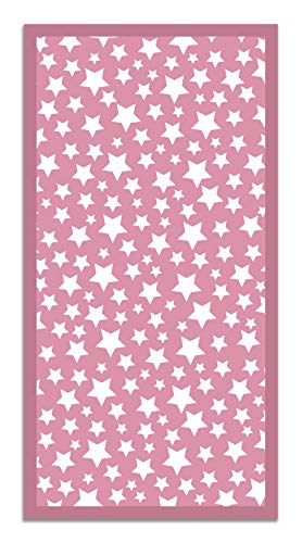 Panorama Alfombra Vinílica Estrellas Color Rosa 80 x 200 cm - Alfombra Cocina Vinilo - Alfombra Salón Antideslizante,...