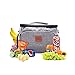 Sac Isotherme Repas, Sac de Pique-Nique Étanche avec Bandoulière Détachable Réglable, Sac à Main Déjeuner Pliable, Sac Glacière Isotherme, Sac Réfrigérant Pour Voyage Camping Plage(15L, Gris)
