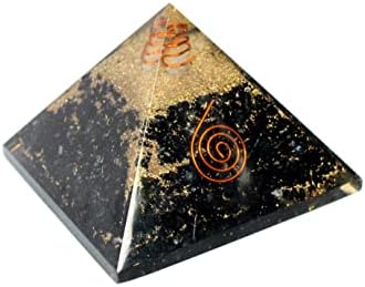 Jet International Jet Black Tourmaline Chakra Orgone Pyramid Free Booklet Crystal Therapy