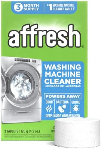 Affresh Washing Machine Cleaner, Cleans Front Load and Top Load Washers, Including HE, 3 Tablets