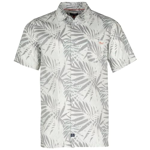 Salt Life Jungle Vibes - Camiseta tejida de manga corta, color blanco, talla M