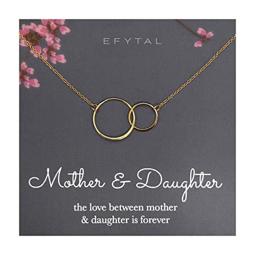 EFYTAL Interlocking Circles Necklace image