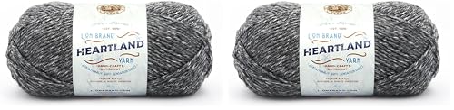 Image of Lion Brand Yarn Heartland Yarn for Crocheting, Knitting, and Weaving, Multicolor Yarn, 2-Pack, Great Smoky Mountains