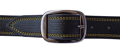 Image of Veteran Men's Black Formal Synthetic Leather Belts Formal /Casual Belt for men(vT-0328)