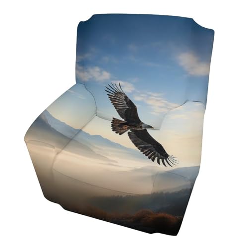 Housse de canapé imprimée extensible Eagle Mountains de 81 à 119 cm - 2