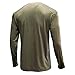 Men's Quarter Button Round Neck Long Sleeve Loose Solid Color Henry Shirt Fashion Casual Pullover Shirts (Medium,Army Green)