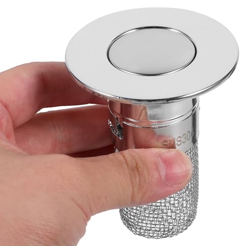 Tapón para lavabo de baño con colador 2.87 pulg ABS pack 2 miniatura 3