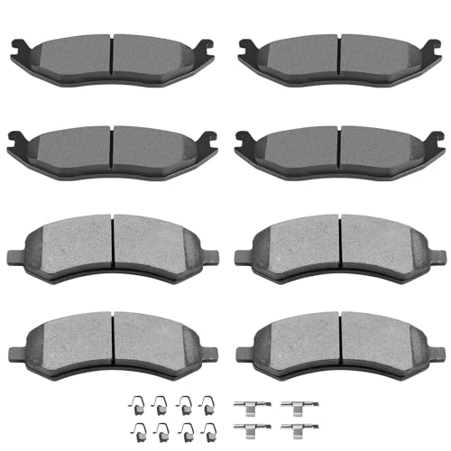 SCITOO Ceramic Front Rear Disc Brake Pad Set fit for ...