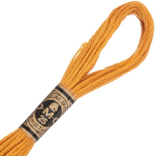 Image of Hobby Lobby DMC Cotton Embroidery Floss - 783 Medium Topaz, Set of 12