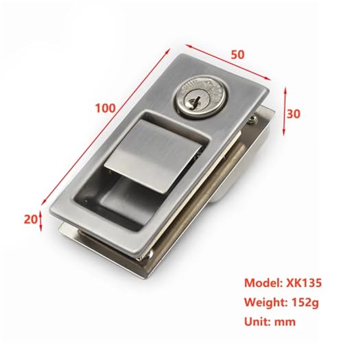Cerradura telescópica deslizante XK135S para puertas de barcos, cierre autoblocante, 1 pieza 3