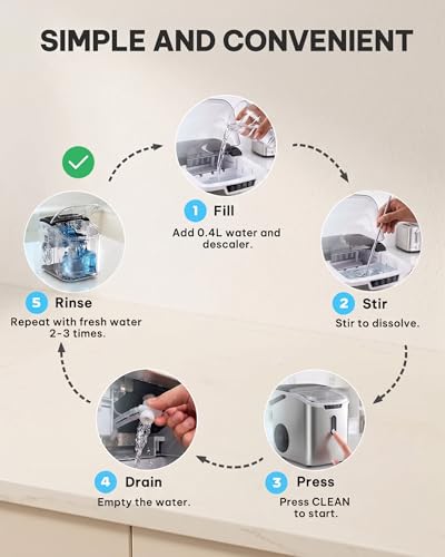 Image of Silonn Citric Acid Descaler Powder, Fast Acting Ice Maker Cleaner, Non-Toxic Safe Scale Remover, 4 Individual Packets, Universal Use for Ice Machines Coffee Brewers