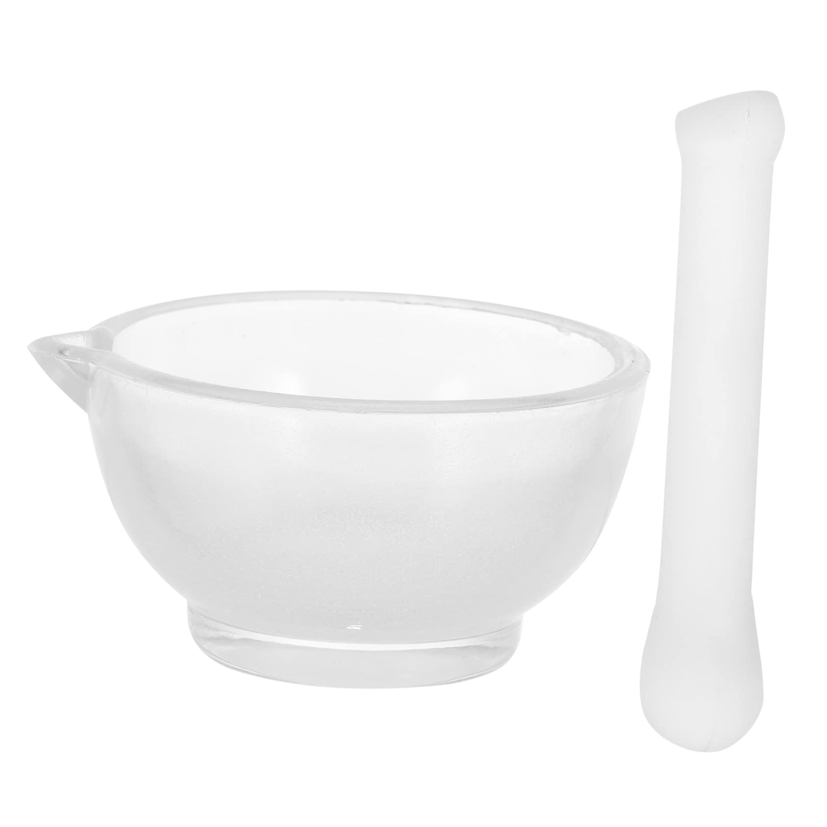 FUNOMOCYA 1Set Glass Medicine Crusher Bowl Set with Pestle Bowl for Chemical and Medication Crushing for Laboratory and Home Use