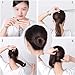 Hair Net 500Pcs Nylon Hair Net for Bun Hair Hairstyle Tool Black Brown Beige Coffee 4 Colors 5Mm Mesh Hair Styling Hairnets(NO.1)