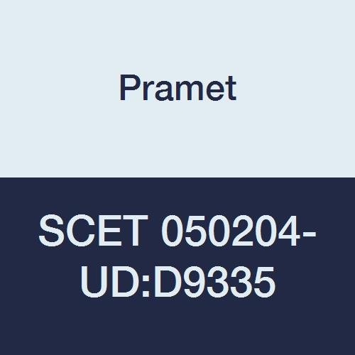 SCET 050204-UD:D9335 Carbide Indexable Drilling Peripheral Insert, 1" Corner Radius, Drill Diameter Range 0.594" - 0.750" (15 mm - 19 mm) CVD, 90 Degree Square, Black (Pack of 10)