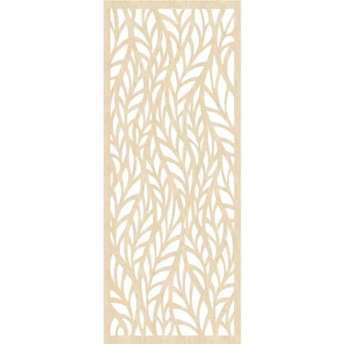 Image of Ortonville Decorative Pierced Fretwork Wood Wall Panels, 33 3 /8 inchW x 84 3 /8 inchH x 1 /4 inchT, Birch