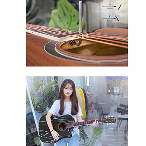 YYFANG Guitare Folk, sonorité exceptionnelle, Trou d’écho, qualité de Son Rond, Boutons entièrement fermés, Conception de Coin entaillé, Touche courbée. (Couleur : Jaune, Taille : 41 inches) - Les Beatles, Paul McCartney, John Lennon, RIngo Starr, George Harrison YYFANG Guitare Folk, sonorité exceptionnelle, Trou d'écho, qualité de Son Rond, Boutons entièrement fermés, Conception de Coin entaillé, Touche courbée. (Couleur : Jaune, Taille : 41 inches) – Image 4