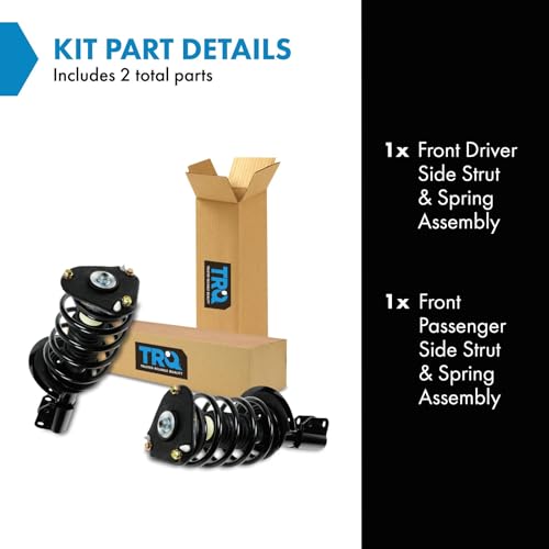 Image of TRQ Front Strut and Spring Assembly Set 2 Piece | For 1998-2005 Buick Park Avenue 98-99 Riviera