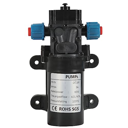 Bomba de agua para lavado de autos DEWIN, rociador de diafragma portátil de 18V y 60W 2