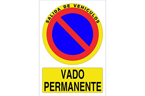 Plimpo Señal Adhesiva 148X105Mm Vado Permanente En Oferta Cofan P31Ad148105 Señal Adhesivo, 148 X 105 Mm
