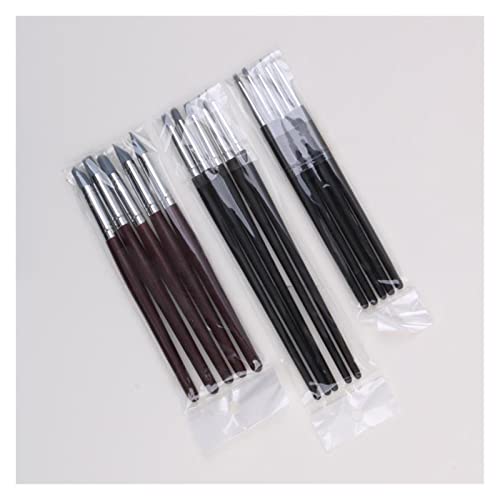 Multifunctioneel 5 stks/set Nail Art Pottery Clay Tools Clay Pottery Sculpting Pencil Cake Crafting Gravure Siliconen Pen Sculpture Tools voor kleiaardewerk, doe-het-zelf (Color : A) - Image 5