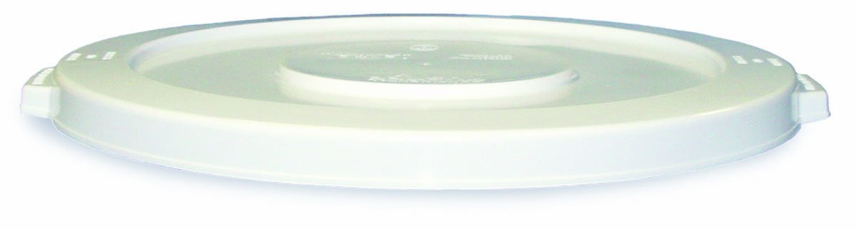 Continental2001WH 20-Gallon Huskee LLDPE Waste Lid, Round, White