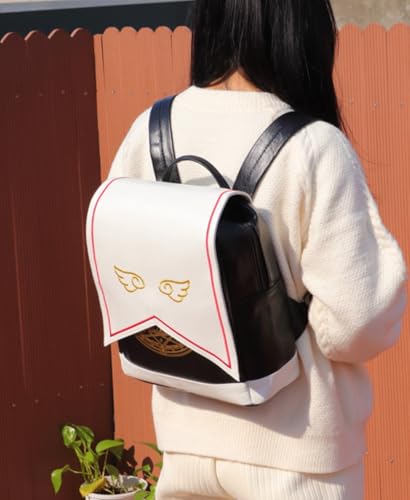 10L Cartoon Backpack for Women Synthetic Leather Flap Lolita Travel Backpack Embroidery Back Pack Casual Daypack Shoulder Overnight Bag2