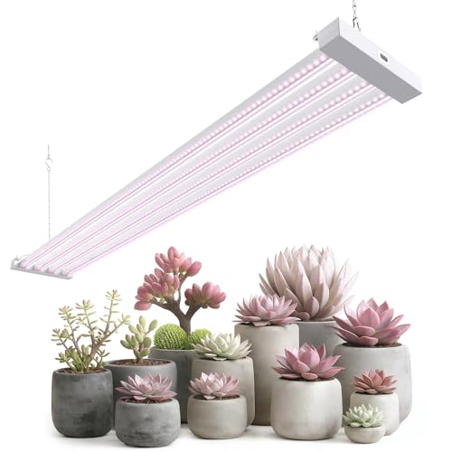 Barrina TX-L84 4FT LED Grow Light 84W 4 Panels Wider Coverage Full Spectrum High PPFD Super Bright Linkable Hanging Fixture Plant Stand with Grow Light for Indoor Seeding 1 Pack
