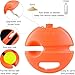 heyous Orange PE Tennis Trainer 21x21x7cm Single Base Training Outdoors Sports Equipment Suitable for Garden Park Playgrounds
