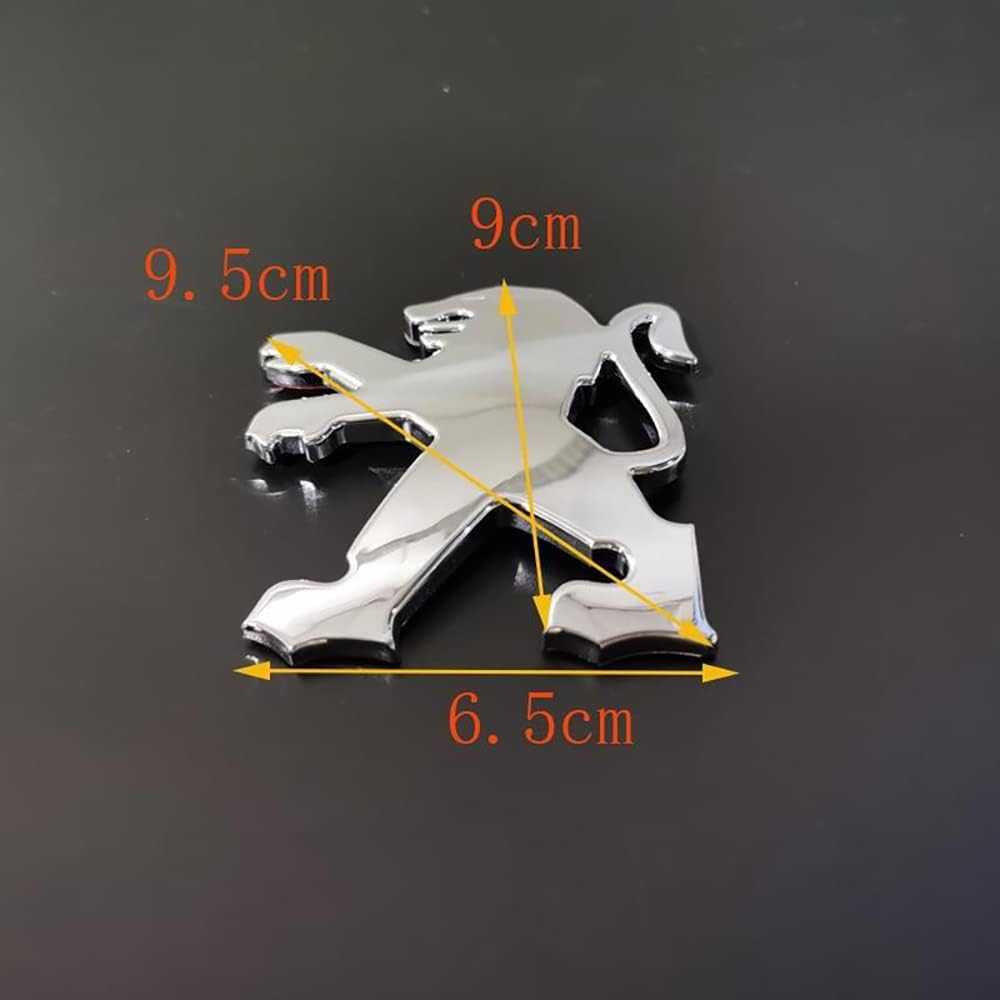 Emblema 3D Per Peugeot 107 – Logo Cofano E Posteriore, Resistente E Antiruggine, Installazione Facile!