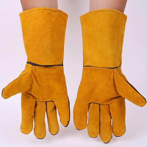 Helweet Bissfeste Handschuhe, Anti-Biss Arbeitshandschuhe, Handschuhe für den Umgang mit Tieren, Gartenhandschuhe, Schützen Sie Ihre Hände vor Bissen, Auch für Gartenarbeiten Geeignet, 1 Paar, 30cm