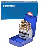 SW-Stahl 80519L Spiralbohrersatz, HSS-G TIN, 1-10 mm, 19-teilig