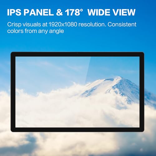 Image of 32 inch Smart Screen - Android 11 Touchscreen Monitor with Built-in Speakers, 2.0 MP Camera, 4G & 32G, HDMI Out, Digital Signage for Commercial Display, Wall-Mountable or Desktop