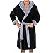 Peignoir Homme Super Doux Flanelle Polaire Mi-Hiver Peignoir Peignoir À Capuche Plus La Taille Pyjama À Manches Longues Robe De Nuit Hiver Plus La Taille Pyjama Long/Court