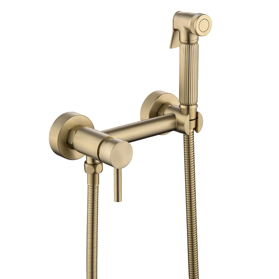 Pulvérisateur de bidet portatif jet ajustable avec tuyau souple