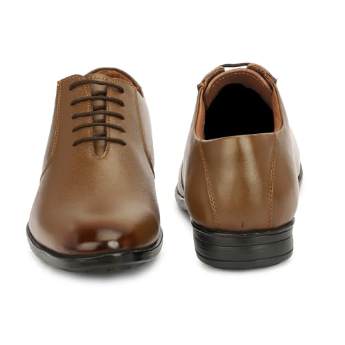 Image of Leatherful Formal Lace-up Derby Shoes for Men | Full Grain Leather | Office, Party, All Occassion | Genuine Leather | Smart Casual YKDB040
