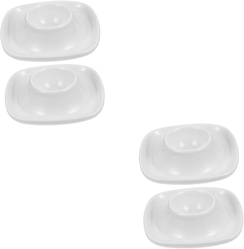 ERINGOGO 2 juegos de 2 piezas de bandeja de huevos de cerámica titulares de huevos de cerámica soporte de huevo bandeja de accesorios bandeja de
