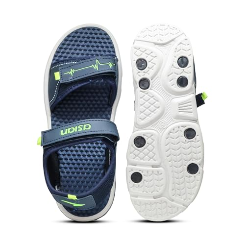Image of ASIAN Mens Virat-02 Casual Sandals With Adjustable Velcro Closure For Easy Wear With Flexible Fitting And Trendy And Stylish Looks With Unique Sole Design | Ideal For Everyday Use For Boys