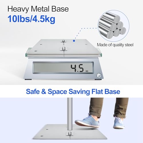 Image of Emart Heavy Duty Backdrop Stand 8.5x10ft(HxW) Adjustable Background Support System Kit with Steel Base for Photography, Photo Backdrop Stand for Parties Birthday Video Studio - Sliver